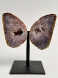 Agaat geode in vlindervorm op standaard (3)