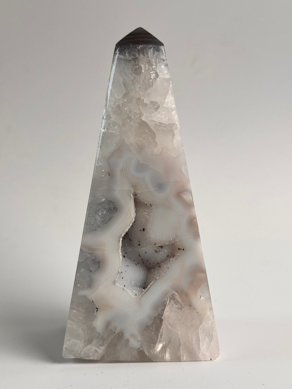 Agaat Druzy Obelisk