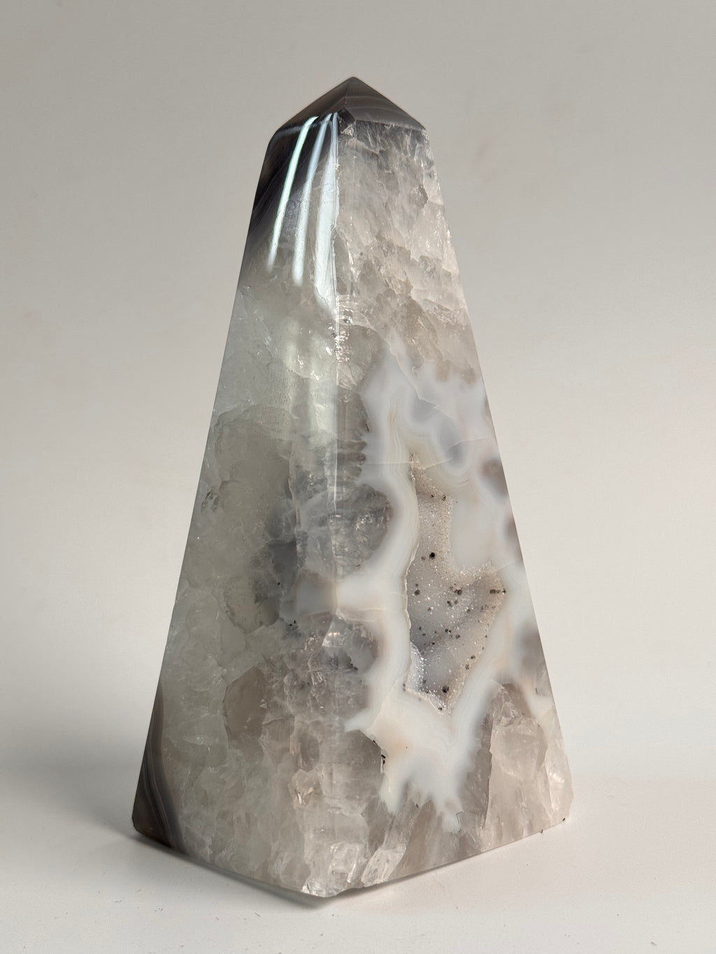 Agaat Druzy Obelisk