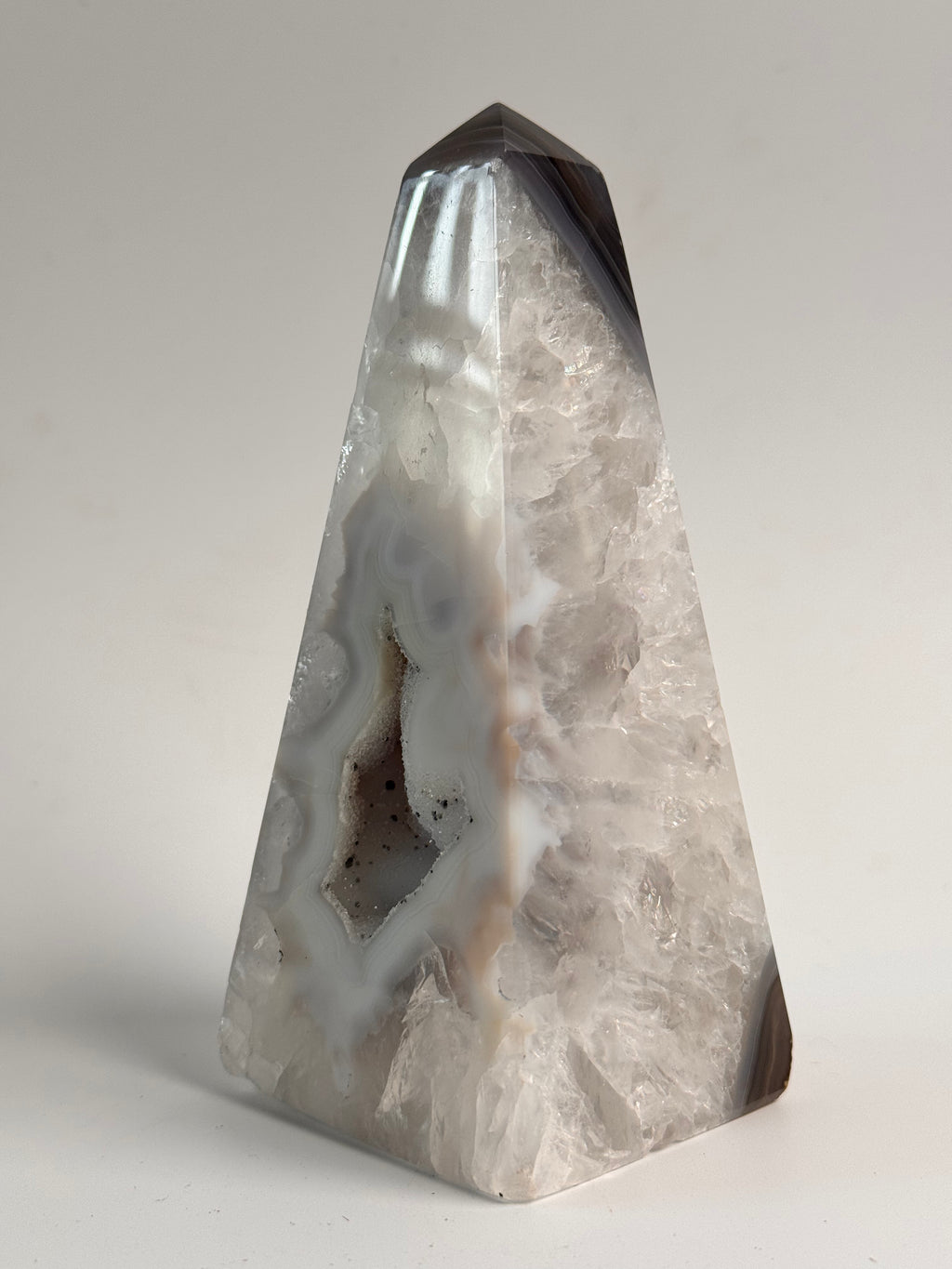 Agaat Druzy Obelisk