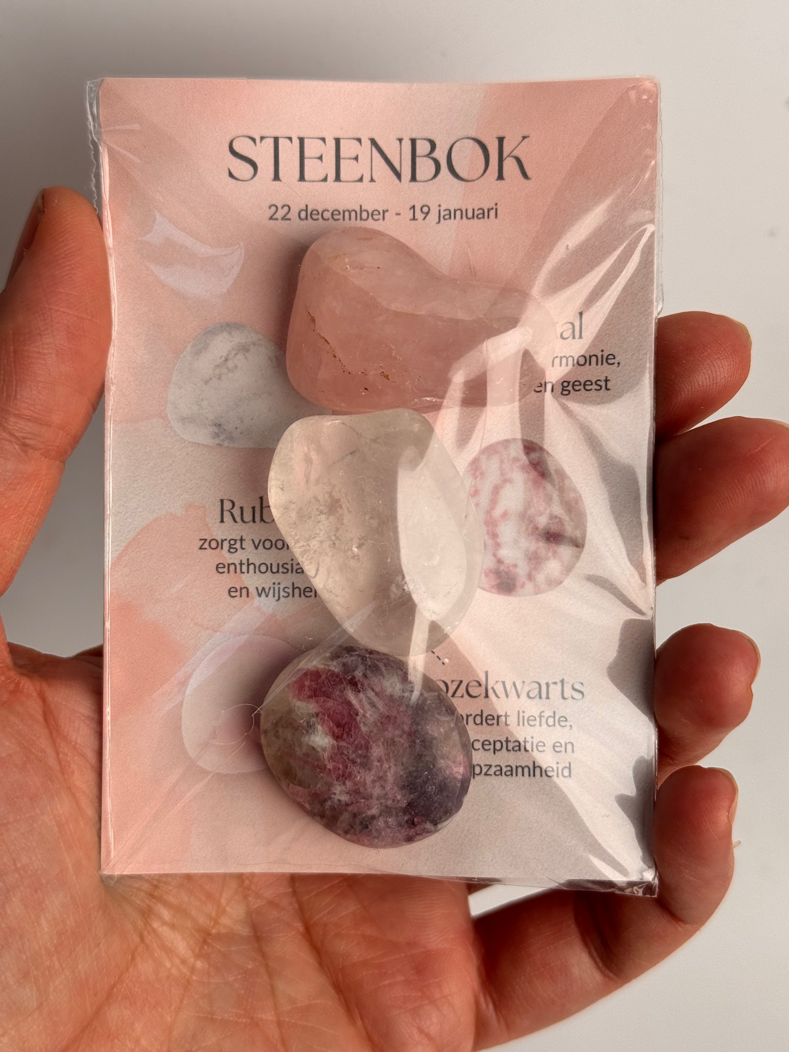 Setje edelstenen Steenbok
