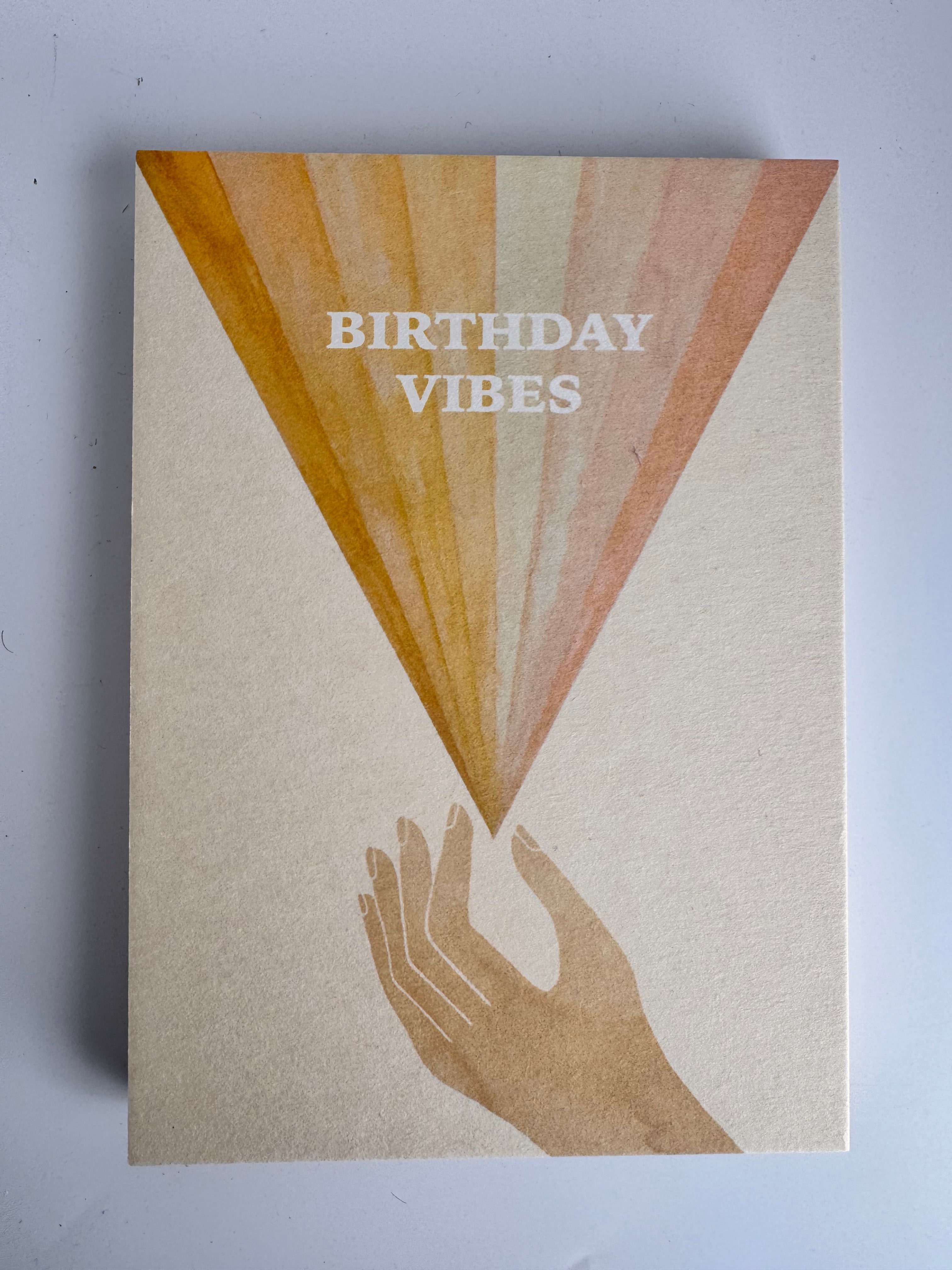 Wenskaart Birthday vibes