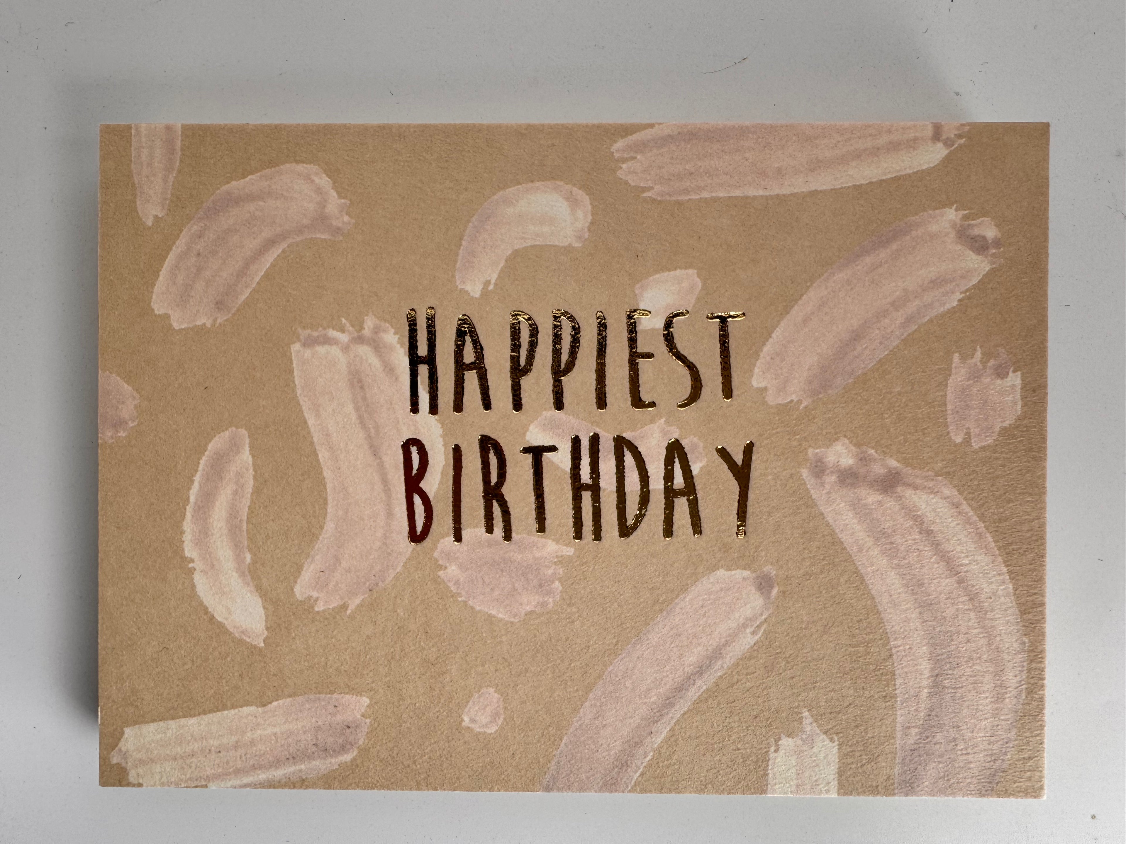 Wenskaart Happiest birthday